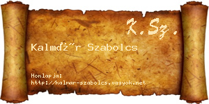 Kalmár Szabolcs névjegykártya